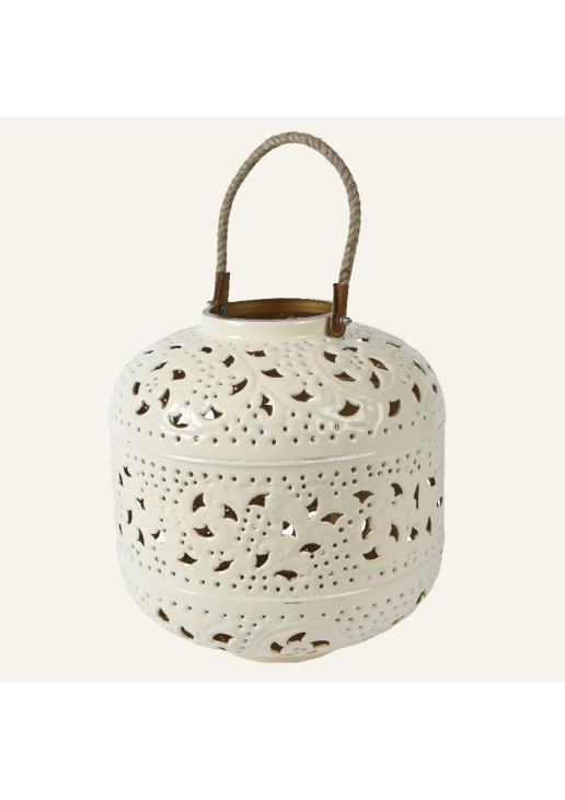 Beauty Home ΦΑΝΑΡΙ ΜΕΤΑΛΛΙΚΟ ΕΚΡΟΥ 28 x 30 CM