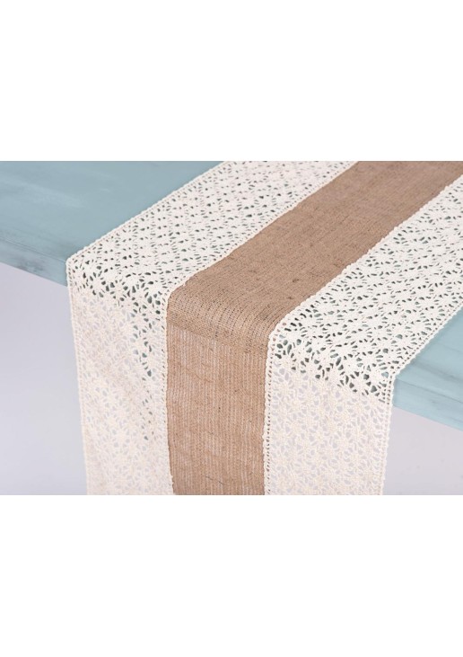 Beauty Home ΡΑΝΝΕΡ ΛΙΝΑΤΣΑ ΜΕ ΦΑΡΔΙΑ ΔΑΝΤΕΛΑ 40Χ180CM