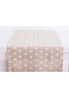 Beauty Home ΡΑΝΝΕΡ ΑΣΤΕΡΙ ΛΕΥΚΟ 32 cm x 1,5 m