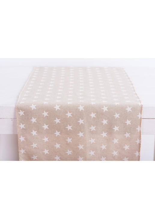Beauty Home ΡΑΝΝΕΡ ΑΣΤΕΡΙ ΛΕΥΚΟ 32 cm x 1,5 m