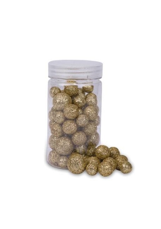 Beauty Home ΜΙΚΡΕΣ ΜΠΑΛΕΣ ΦΕΛΙΖΟΛ ΜΕ ΓΚΛΙΤΕΡ ΧΡΥΣΕΣ 1.2/1.5/2 CΜ