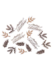 Beauty Home ΧΑΡΤΙΝΑ ΚΟΜΦΕΤΙ “Merry Christmas” 2 – 4,5cm 100 ΤΜΧ