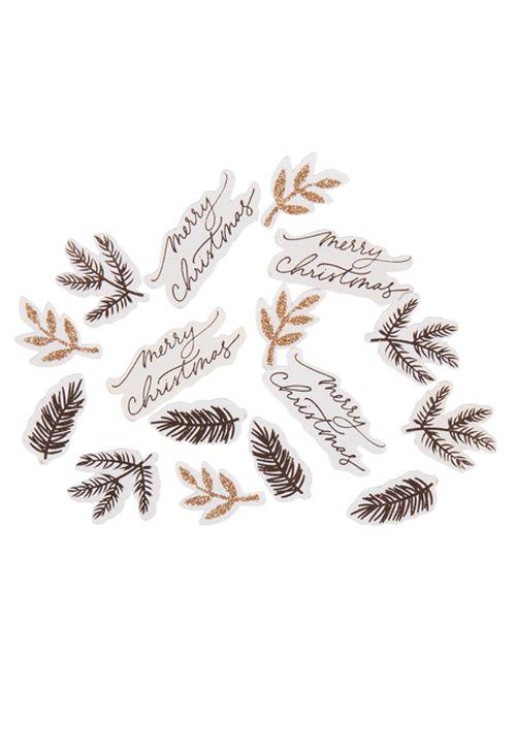 Beauty Home ΧΑΡΤΙΝΑ ΚΟΜΦΕΤΙ “Merry Christmas” 2 – 4,5cm 100 ΤΜΧ