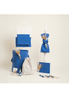 Beauty Home ΣΕΤ ΒΑΠΤΙΣΗΣ ΜΟΝΟΧΡΩΜΟ PREMIUM ΜΠΛΕ ΡΟΥΑ