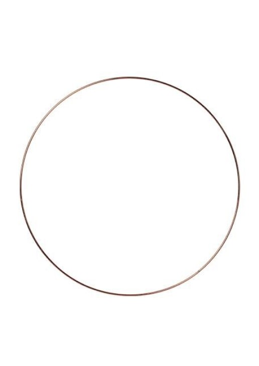 Beauty Home ΜΕΤΑΛΛΙΚΟΣ ΚΥΚΛΟΣ ΡΟΖ ΧΡΥΣΟ 40 CM