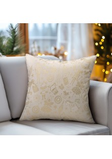Beauty Home ΜΑΞΙΛΑΡΟΘΗΚΗ ΖΑΚΑΡ ΚΑΡΥΟΘΡΑΥΣΤΗΣ ΜΕ ΧΡΥΣΟ ΛΟΥΡΕΞ 40 x 40 cm