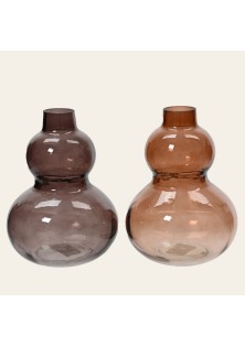 Beauty Home ΒΑΖΟ ΜΕ ΚΑΜΠΥΛΕΣ 11,5 X 15 CM ΣΟΚΟΛΑ