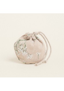 Beauty Home ΠΟΥΓΚΙ ΟΒΑΛ ΜΕ ΚΟΡΔΟΝΙ 13 x 14 cm ΓΥΨΟΦΥΛΛΗ