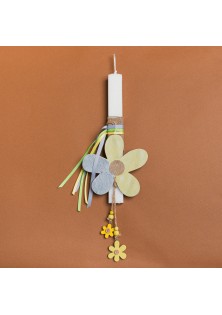 Beauty Home ΛΑΜΠΑΔΑ 33cm ΞΥΛΙΝΗ ΜΑΡΓΑΡΙΤΑ ΛΑΧΑΝΙ ΣΕ ΣΥΣΚΕΥΑΣΙΑ ΔΩΡΟΥ