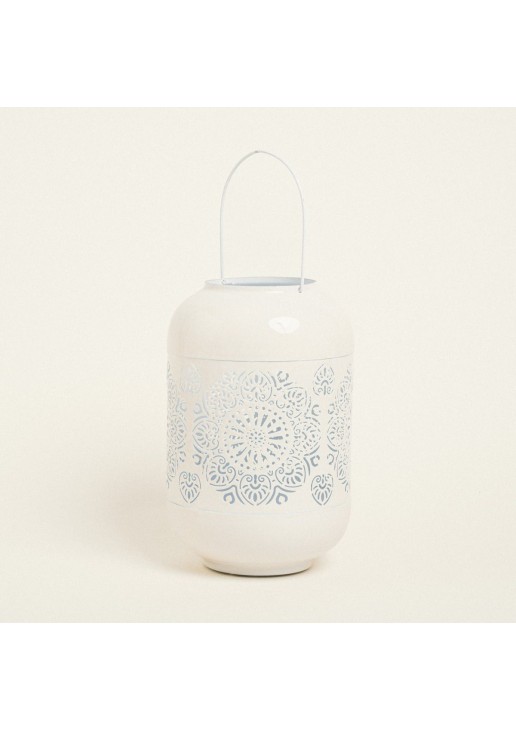 Beauty Home ΦΑΝΑΡΙ ΜΕΤΑΛΙΚΟ ΕΚΡΟΥ 20 x 30 cm