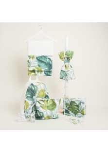 Beauty Home ΣΕΤ ΒΑΠΤΙΣΗΣ ΤΡΟΠΙΚΑ ΦΥΛΛΑ