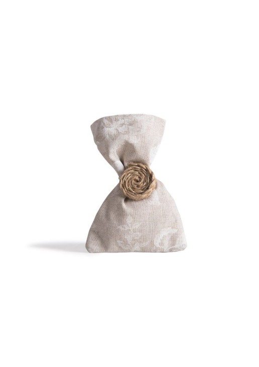 Beauty Home ΠΟΥΓΚΙ ΥΦΑΣΜΑΤΙΝΟ ΛΕΥΚΟ ΛΟΥΛΟΥΔΙ 12 x 17 cm