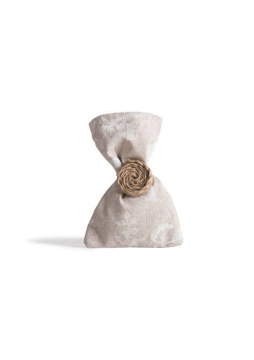 Beauty Home ΠΟΥΓΚΙ ΥΦΑΣΜΑΤΙΝΟ ΛΕΥΚΟ ΛΟΥΛΟΥΔΙ 12 x 17 cm