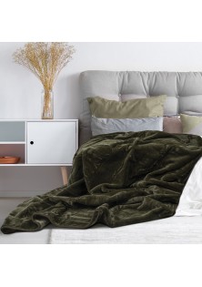 Beauty Home Κουβέρτα μονόχρωμη υπέρδιλη Bernese Art 10500 σε 8 αποχρώσεις 220x240 Green