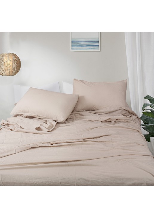 Beauty Home Σετ παπλωματοθήκη υπέρδιπλη Hilton Art 11151 230x250 Μπεζ