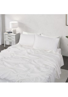 Beauty Home Σετ παπλωματοθήκη υπέρδιπλη Hilton Art 11151 230x250 Λευκό