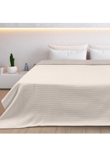 Beauty Home Κουβέρτα King Size διπλής όψεως Cross matelasse Art 11173 260x270 Άμμου