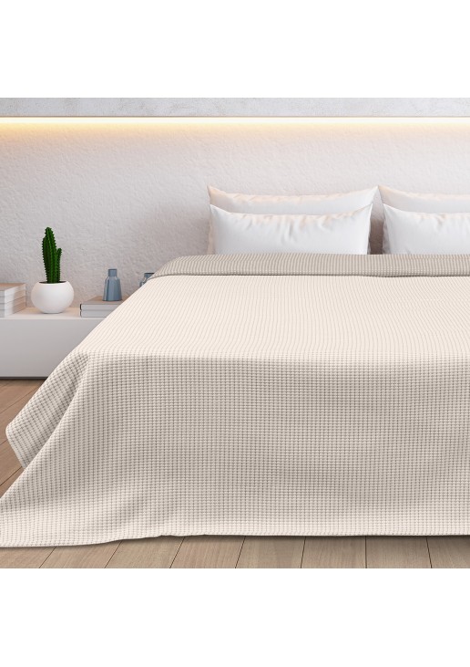 Beauty Home Κουβέρτα King Size διπλής όψεως Cross matelasse Art 11173 260x270 Άμμου