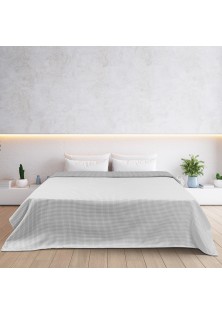 Beauty Home Κουβέρτα υπέρδιπλη διπλής όψεως Cross matelasse Art 11173 230x270 Γκρι