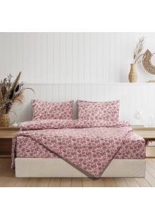 Beauty Home Σετ σεντόνια φανελένια υπέρδιπλα Varda Art 11183 240x260 Εμπριμέ