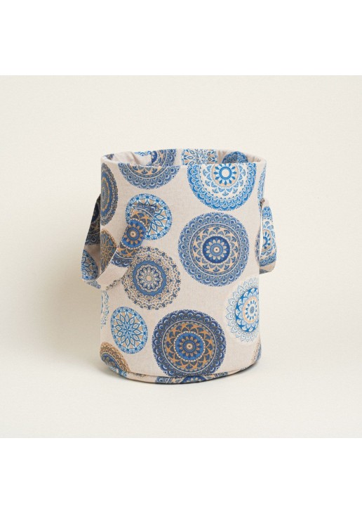 Beauty Home ΣΑΚΟΣ ΚΥΛΙΝΔΡΟΣ 43 x 30 cm ΜΠΛΕ ΜΑΝΤΑΛΑ