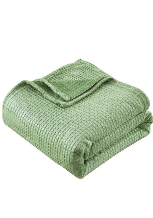 Beauty Home Κουβέρτα μονόχρωμη υπέρδιπλη Fleece Art 11552 220x240 Πράσινο