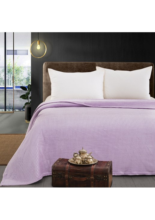 Beauty Home Κουβέρτα μονόχρωμη μονή Fleece Art 11553 160x220 Λιλά