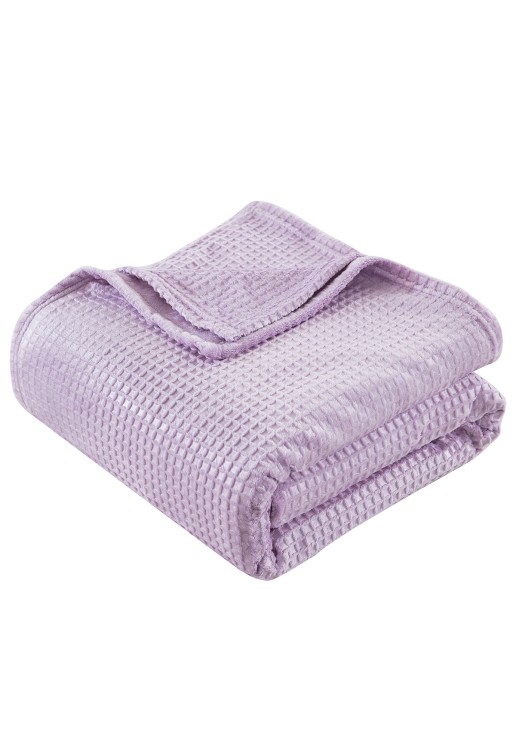 Beauty Home Κουβέρτα μονόχρωμη μονή Fleece Art 11553 160x220 Λιλά