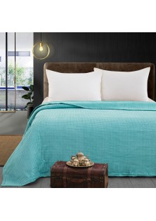 Beauty Home Κουβέρτα μονόχρωμη μονή Fleece Art 11554 160x220 Τυρκουαζ