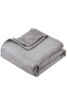 Beauty Home Κουβέρτα μονόχρωμη μονή Fleece Art 11555 160x220 Γκρι