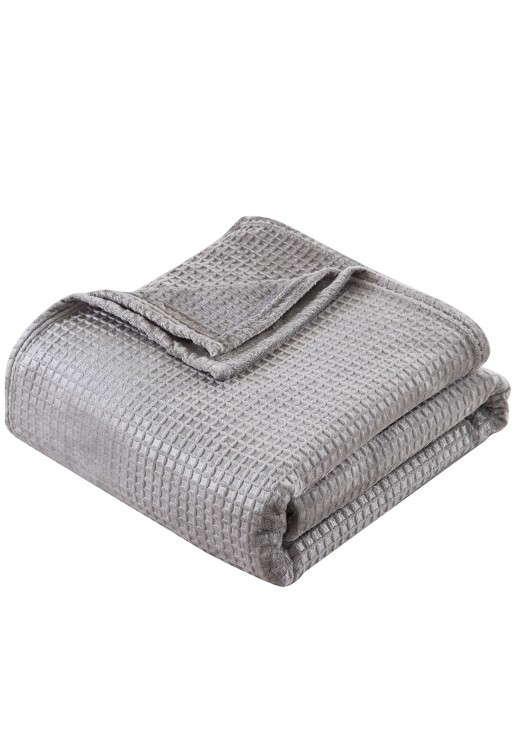 Beauty Home Κουβέρτα μονόχρωμη μονή Fleece Art 11555 160x220 Γκρι