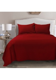 Beauty Home Σετ σεντόνια King Size με λάστιχο 4 Seasons Art 12000 260x270 Κόκκινο