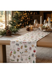 Beauty Home ΡΑΝΝΕΡ ΠΡΑΣΙΝΑ ΧΡΙΣΤΟΥΓΕΝΝΙΑΤΙΚΑ ΣΧΕΔΙΑ 32 cm x 1,5 m