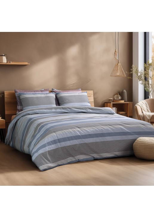 Beauty Home Σετ κουβερλί υπέρδιπλο Mae Αrt 12084 220x240 Σιελ