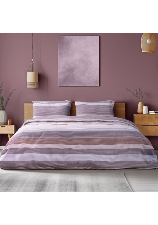 Beauty Home Σετ σεντόνια μονά με λάστιχο Maya Art 12085 105x200+30 Λιλά