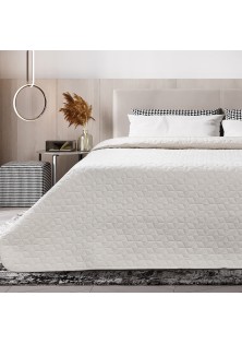 Beauty Home Κουβερλί υπέρδιπλο Trivial Art 12100 σε 3 αποχρώσεις 230x260 Κρεμ