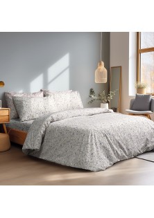 Beauty Home Σετ παπλωματοθήκη υπέρδιπλη Necker Art 12181 230x250 Μπεζ