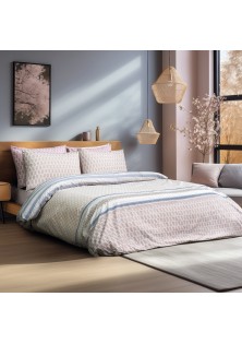 Beauty Home Σετ παπλωματοθήκη υπέρδιπλη Bermudas Art 12185 230x250 Μπεζ