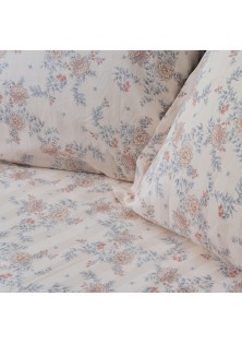 Beauty Home Σετ κουβερλί υπέρδιπλο Art 12213 Renata 100% Βαμβακοσατέν 300tc 220x240 Μπεζ