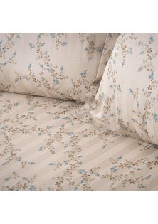 Beauty Home Σετ κουβερλί υπέρδιπλο Art 12215 Nova 100% Βαμβακοσατέν 300tc 220x240 Άμμου
