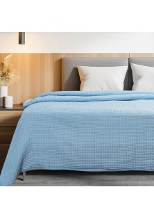 Beauty Home Κουβέρτα μονή Tender ζακάρ Art 12300 σε 9 αποχρώσεις 170x260 Σιέλ