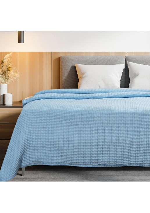 Beauty Home Κουβέρτα μονή Tender ζακάρ Art 12300 σε 9 αποχρώσεις 170x260 Σιέλ