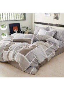 Beauty Home Σετ παπλωματοθήκη υπέρδιπλη Art 12601 Luigi 230x250 Γκρι,Μπεζ