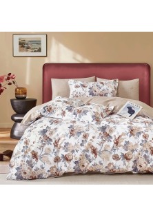 Beauty Home Σετ παπλωματοθήκη υπέρδιπλη Art 12603 Claudio 230χ250 Μπεζ,Γκρι