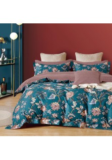 Beauty Home Σετ κουβερλί υπέρδιπλο Art 12613 Louis 220x240 Πετρόλ