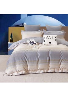 Beauty Home Σετ παπλωματοθήκη υπέρδιπλη Art 12618 Bach 230x250 Γκρι,Μπεζ