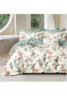 Beauty Home Σετ παπλωματοθήκη υπέρδιπλη Art 12619 Hector 230x250 Εκρού,Πράσινο