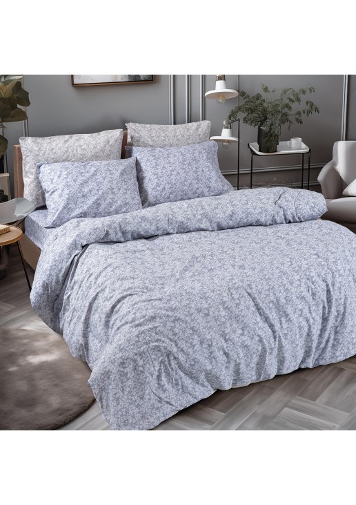 Beauty Home Σετ παπλωματοθήκη φανελένια μονή Flame Art 12631 160x240 Γκρι