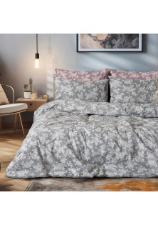 Beauty Home Σετ παπλωματοθήκη φανελένια μονή Merlot Art 12634 160x240 Γκρι