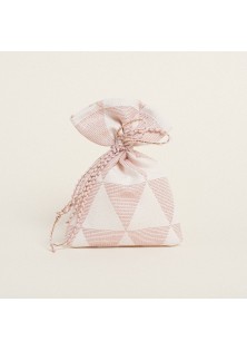 Beauty Home ΠΟΥΓΚΙ 12 x 17 cm ΖΑΚΑΡ ΤΡΙΓΩΝΟ ΡΕΤΡΟ ΜΕ LUREX ΣΑΠΙΟ ΜΗΛΟ